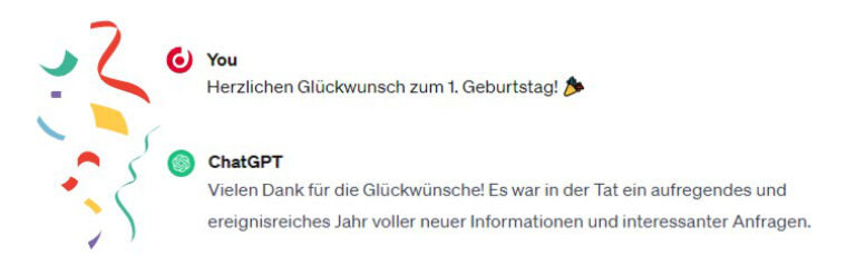 OpenAI machte die Software-Version GPT-3 am 30. November 2022 für die Öffentlichkeit kostenfrei zugänglich.