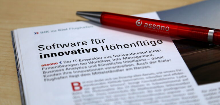 Die IHK Schleswig-Holstein berichtet im Magazin "Wirtschaft zwischen Nord- und Ostsee" über assono.