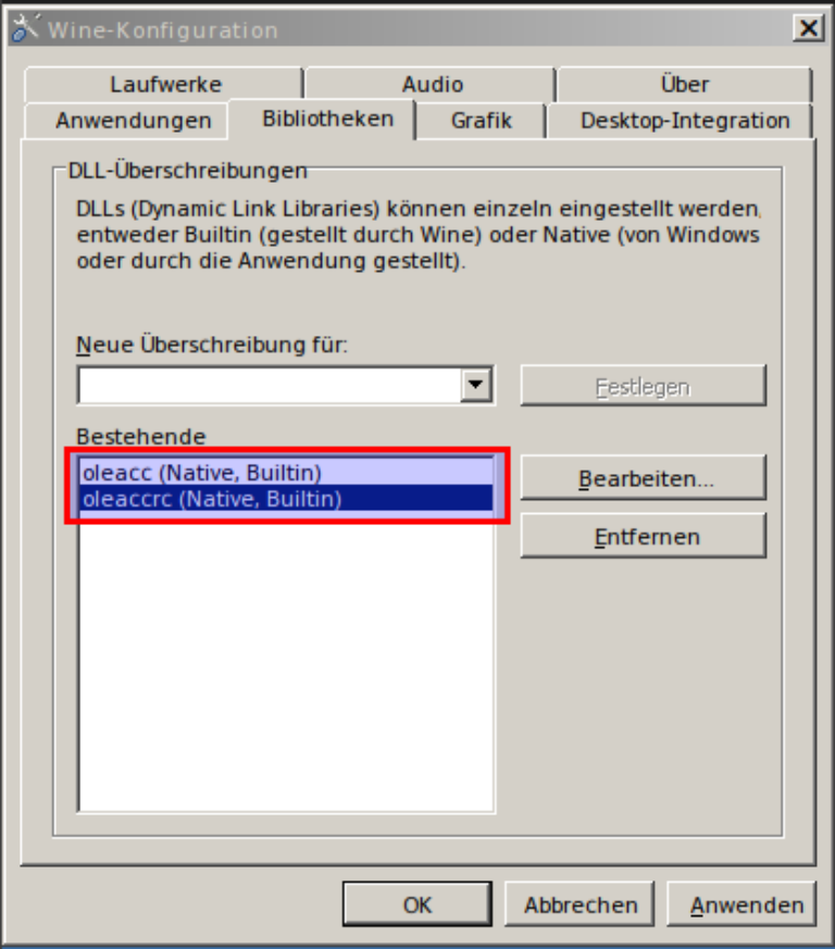 DLL Überschreibungen