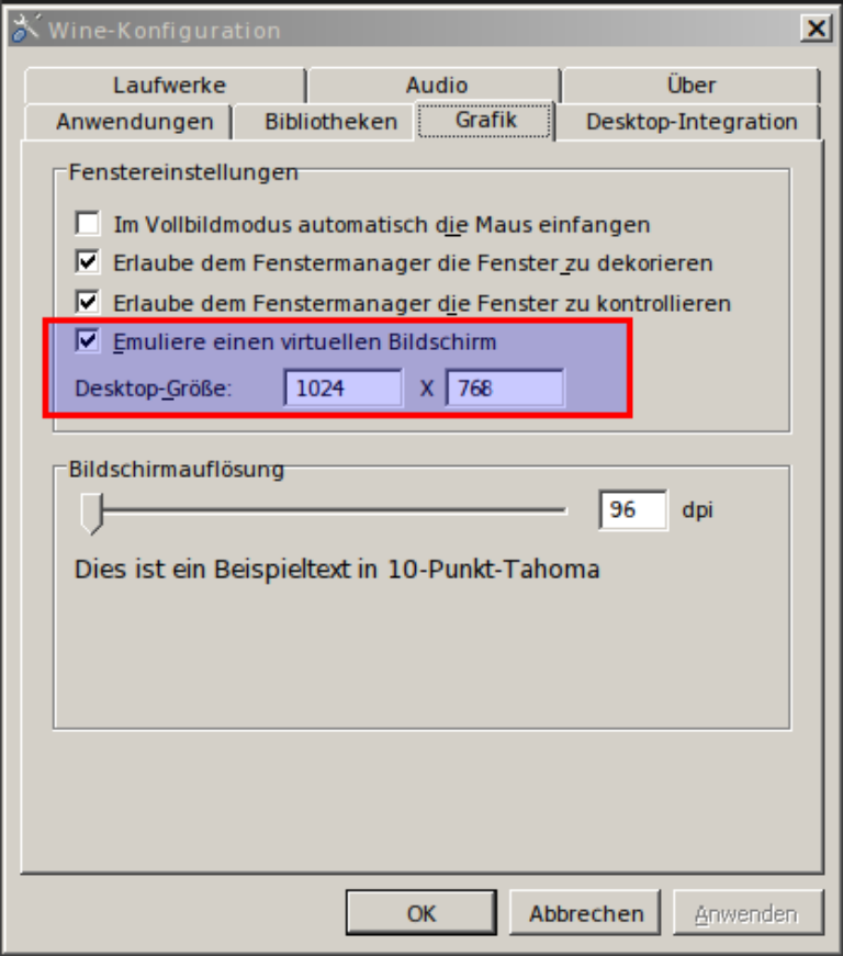virtueller Bildschirm