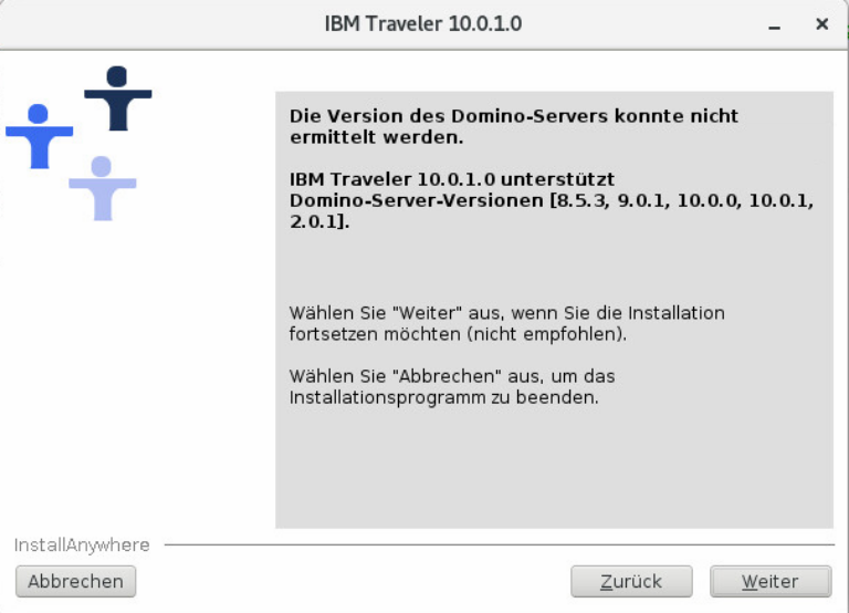 Fehler bei der Versionserkenung