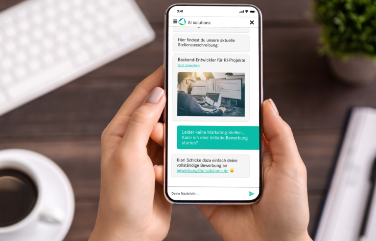 Eine natürliche Kommunikation mit KI bedeutet, dass der Chatbot auf den Nutzer eingeht.
