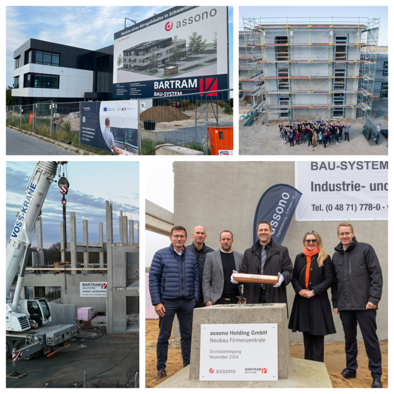 Ein Rückblick auf den Bau der neuen Firmenzentrale der assono GmbH