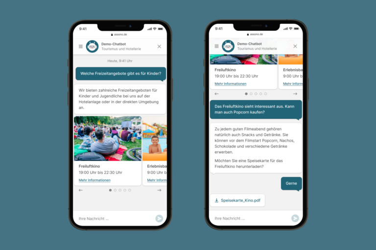 Für Urlauber sucht der Chatbot Informationen heraus. Egal ob sie ihren Urlaub gerade planen oder bereits vor Ort sind.