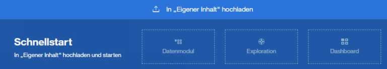 Um Quick Launch zu verwenden, wird die Datei in eines dieser Felder gezogen.