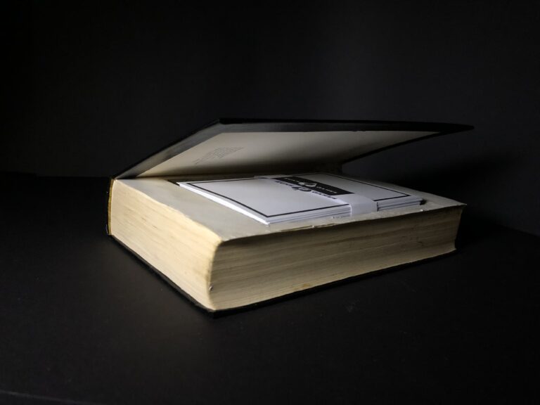 Die Spielkarten werden in einem alten Buch versteckt, Foto: EcksGames