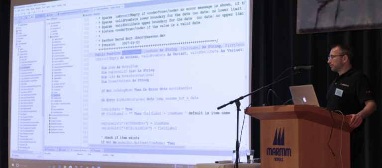 Bernd Hort, Speaker bei diversen Events zu Themen in der Notes- und Domino-Entwicklung