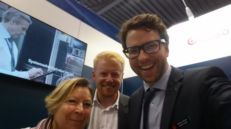 Selfie vom assono-Stand
