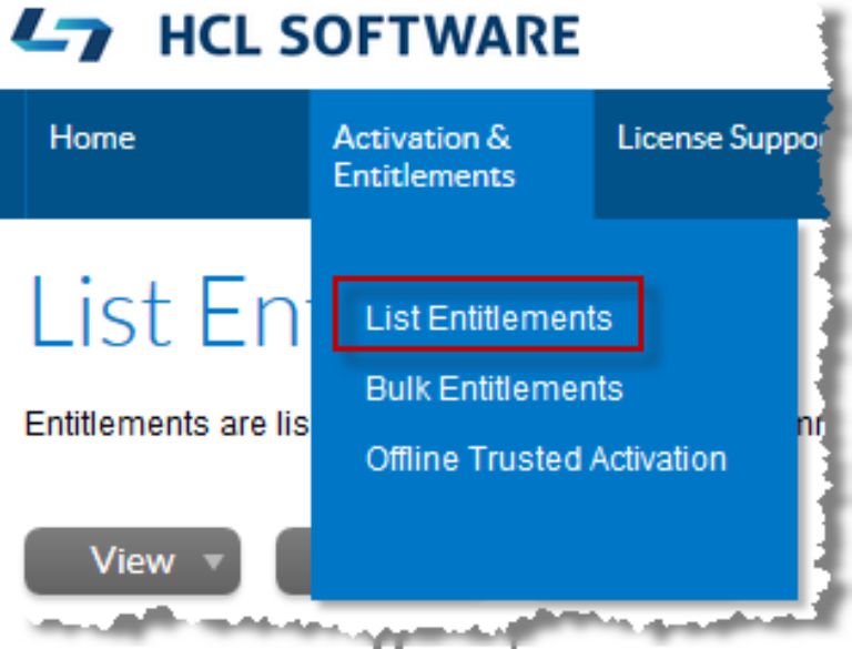 Wechseln Sie zu Ihren Entitlements