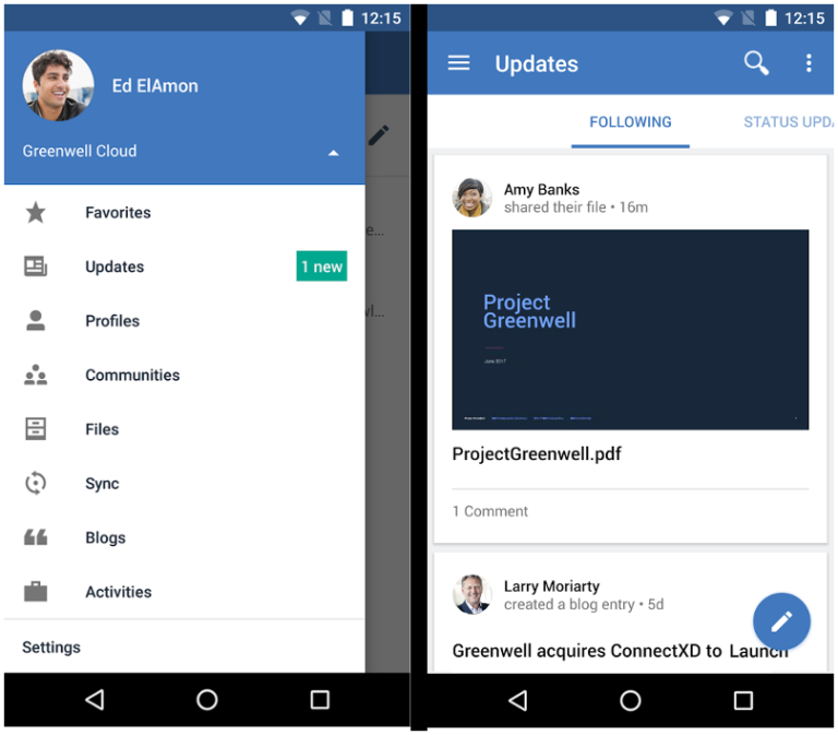 Offizielle Screenshots von IBM (Android)