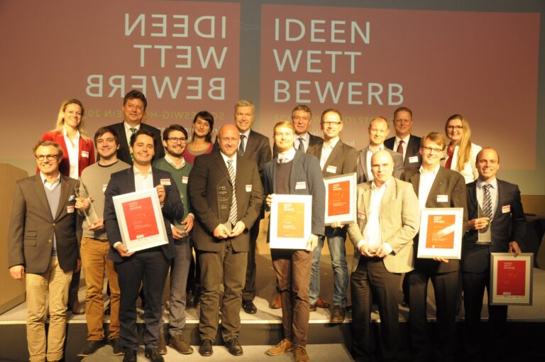 Die Gewinner und Preisstifter des Ideenwettbewerbs Schleswig-Holstein 2016