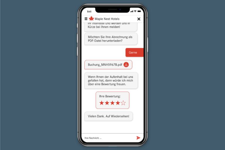 Über einen KI-Chatbot erhalten Sie direktes Feedback von Ihren Besuchern und wissen somit immer was Ihre Gäste bewegt.