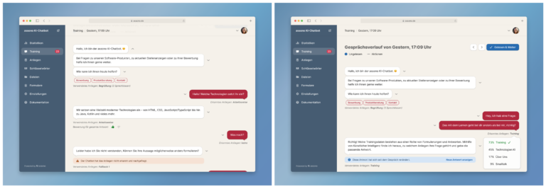 Durch die stichprobenartige Analyse von Gesprächsverläufen lassen sich Chatbots noch effizienter anpassen.