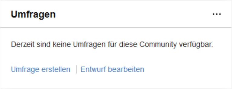 Jetzt funktioniert das Umfrage-Widget auch in deutsch
