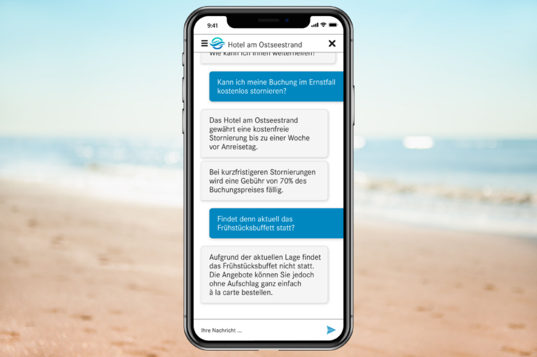 Ein Beispiel für den Einsatz von Chatbots in Krisenzeiten.