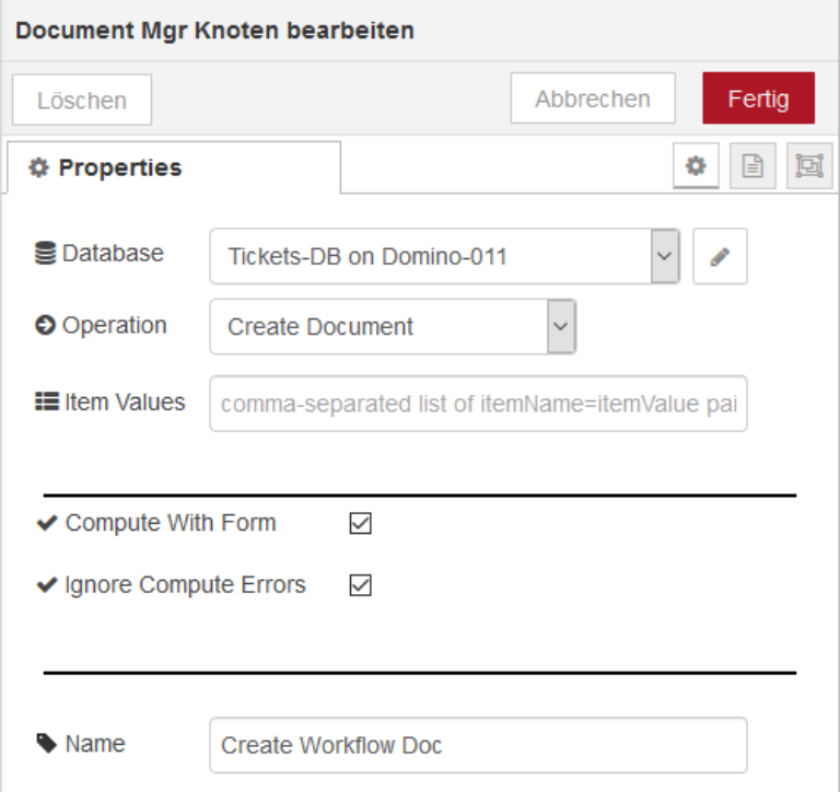 Schließlich findet man die neue Option in der Knoten-Konfiguration